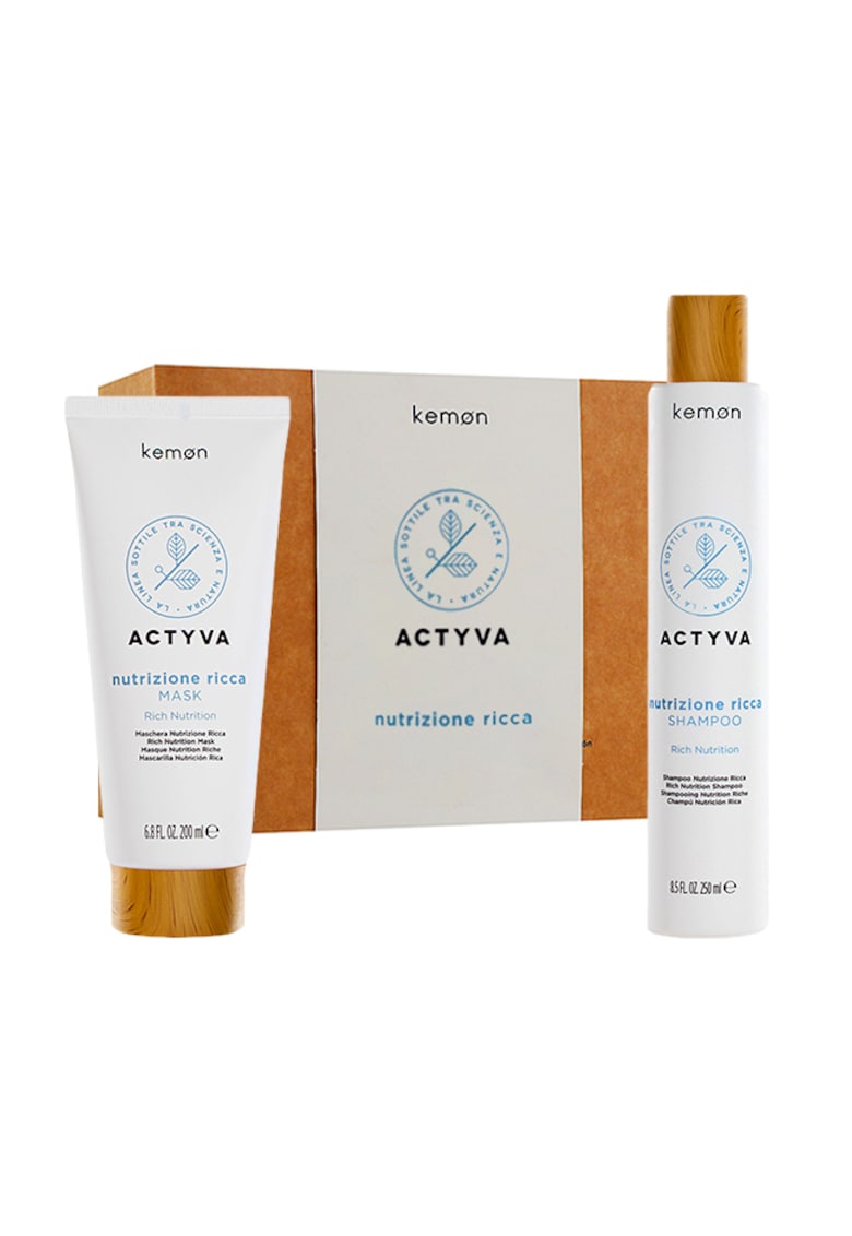 Set de hidratare Actyva Nutrizione Ricca - Sampon 250 ml - Masca 200 ml