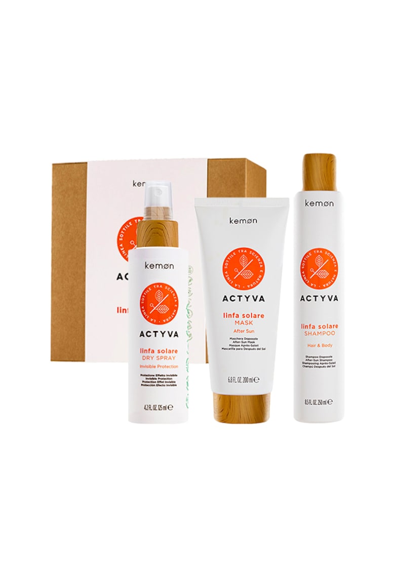 Set Actyvia Linfa Solare - Sampon 250 ml - Masca 200 ml - Spray 125 ml