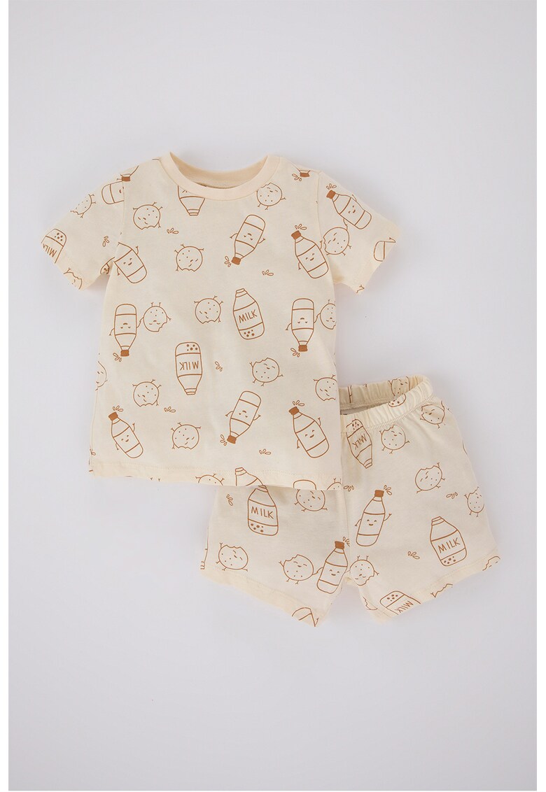 Pijama scurta din bumbac