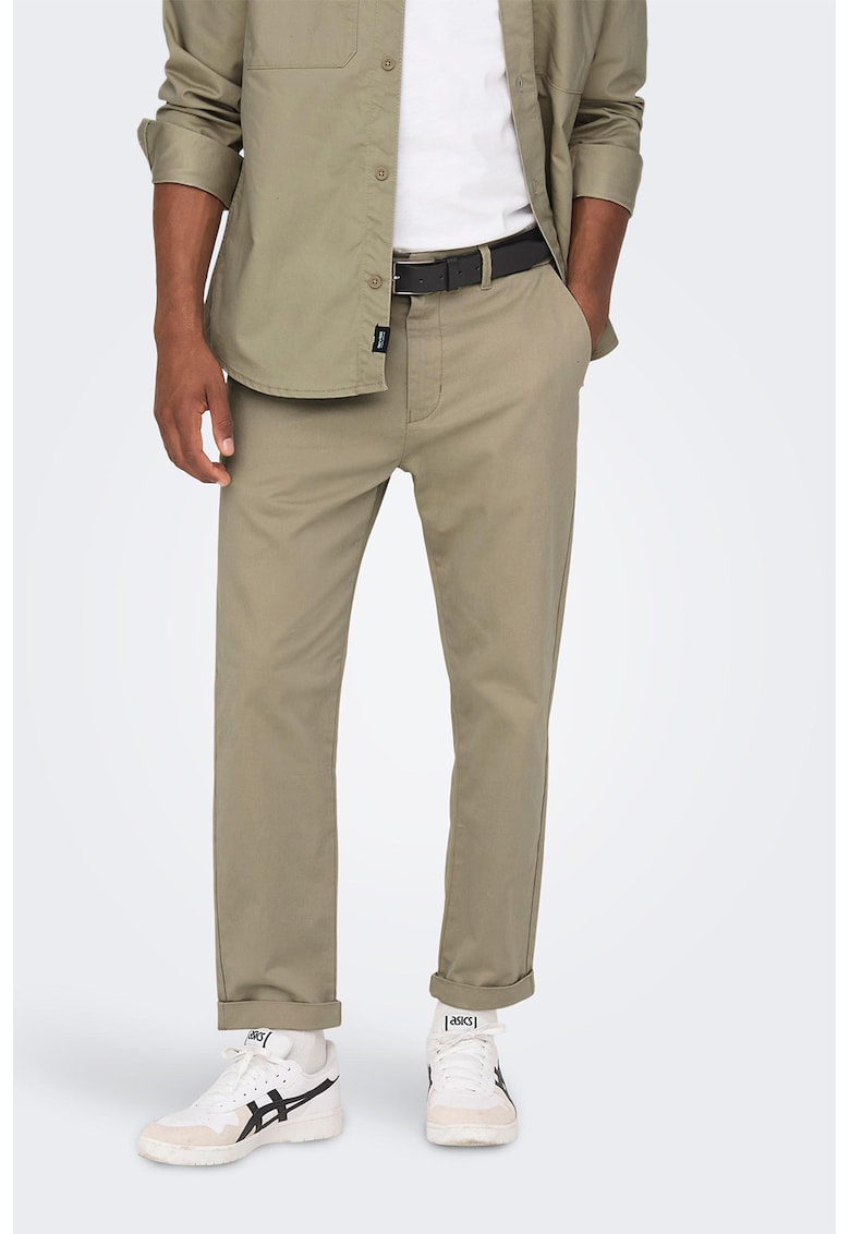 Pantaloni chino drepti