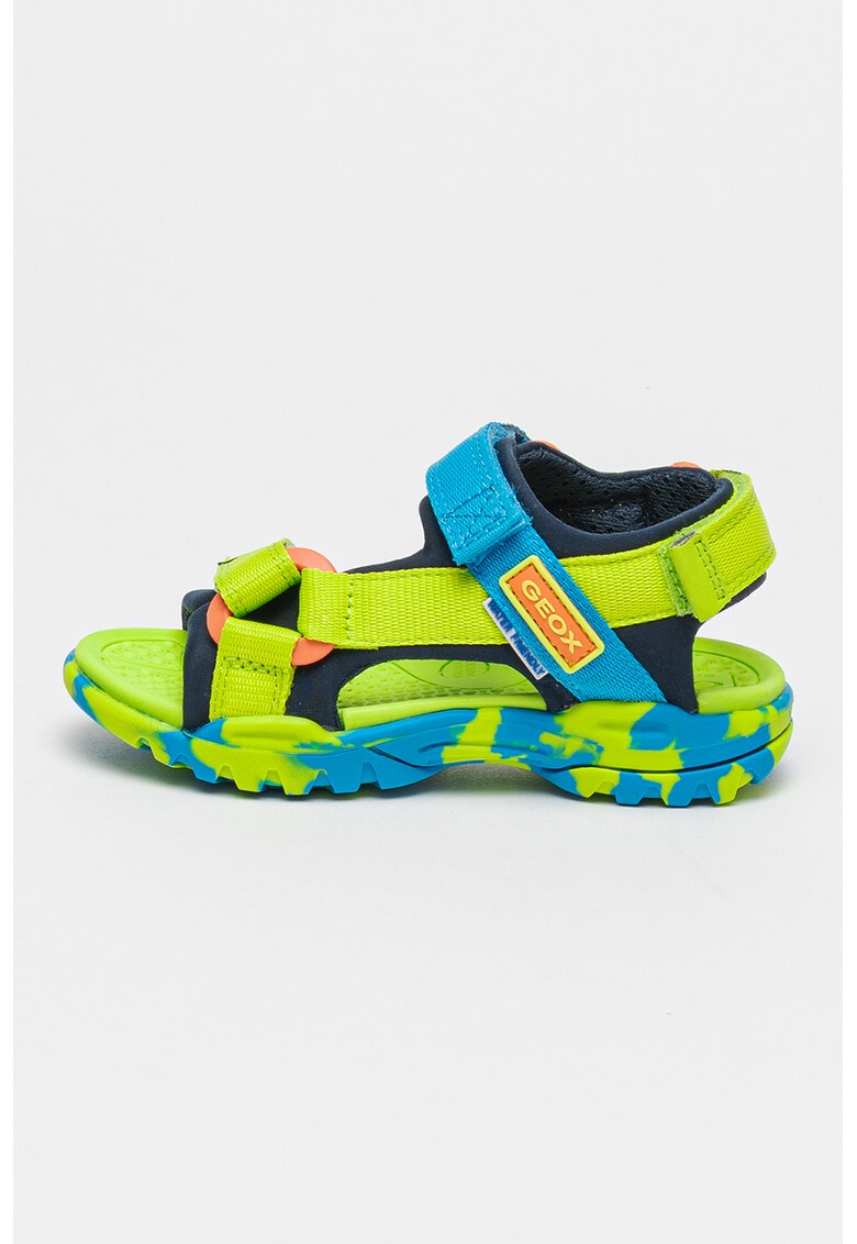 Sandale cu velcro si aspect contrastant borealis