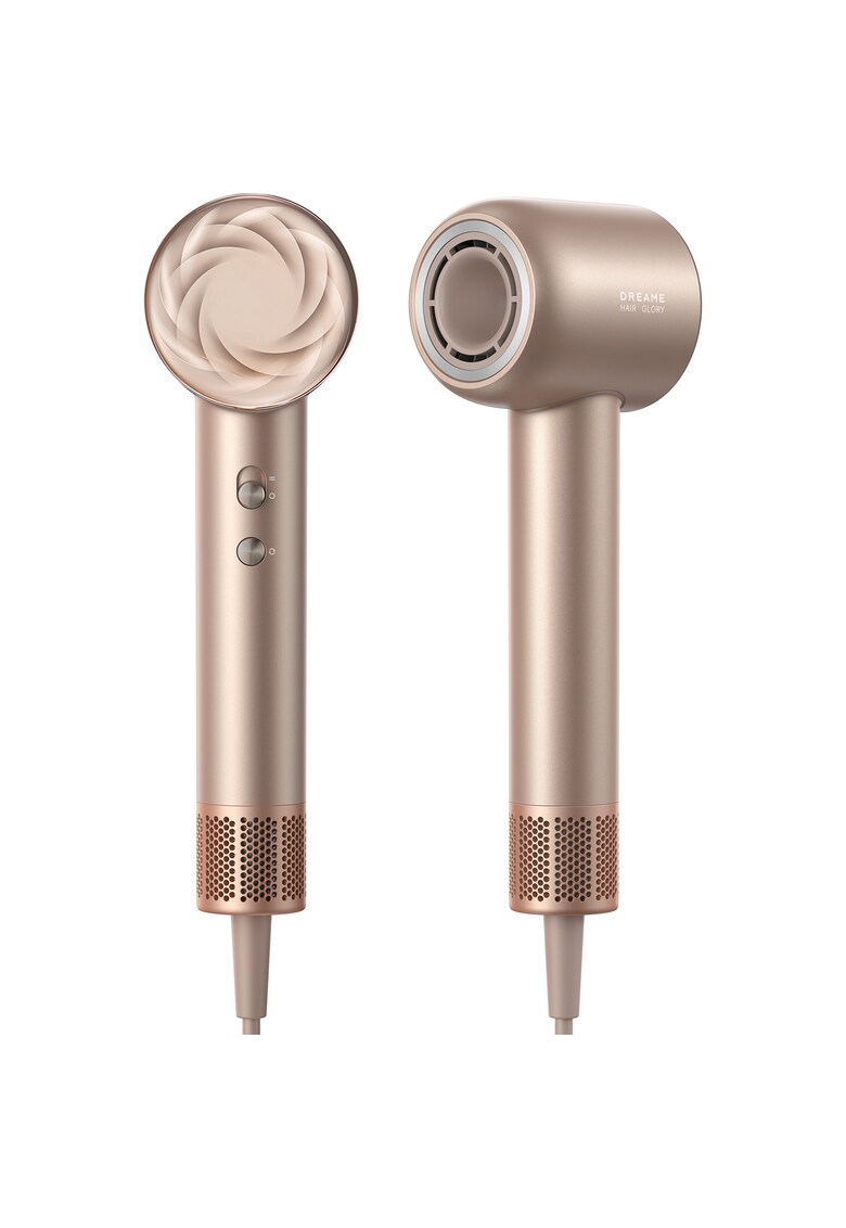 Uscator de par Glory 1600W - 2 trepte flux aer - 4 setari temperatura - functie ionizare - Roz