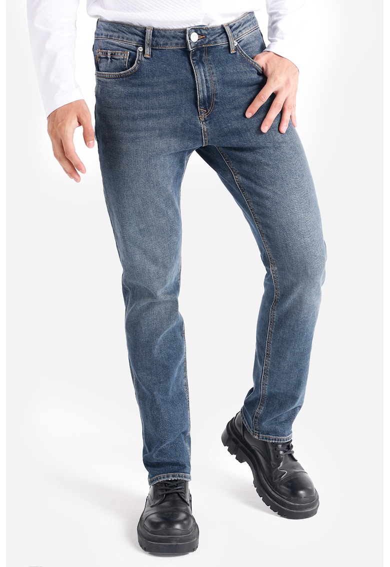 Blugi regular fit cu 5 buzunare