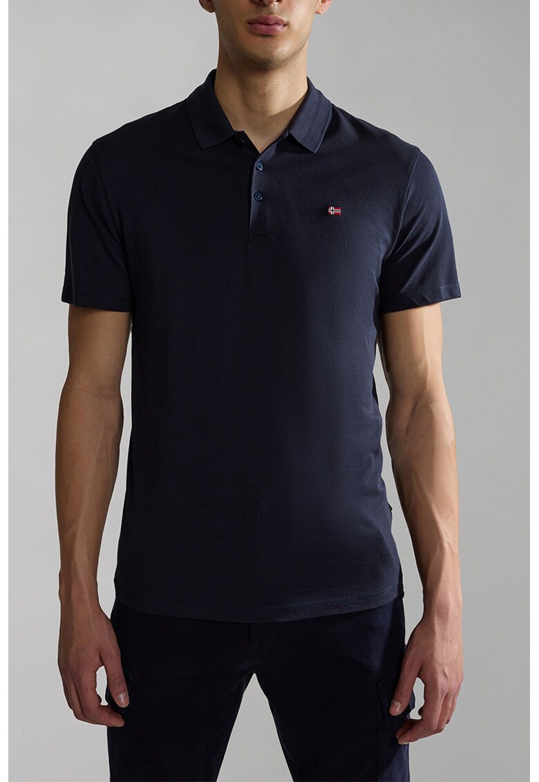 Tricou polo regular fit Ealis - Bleumarin
