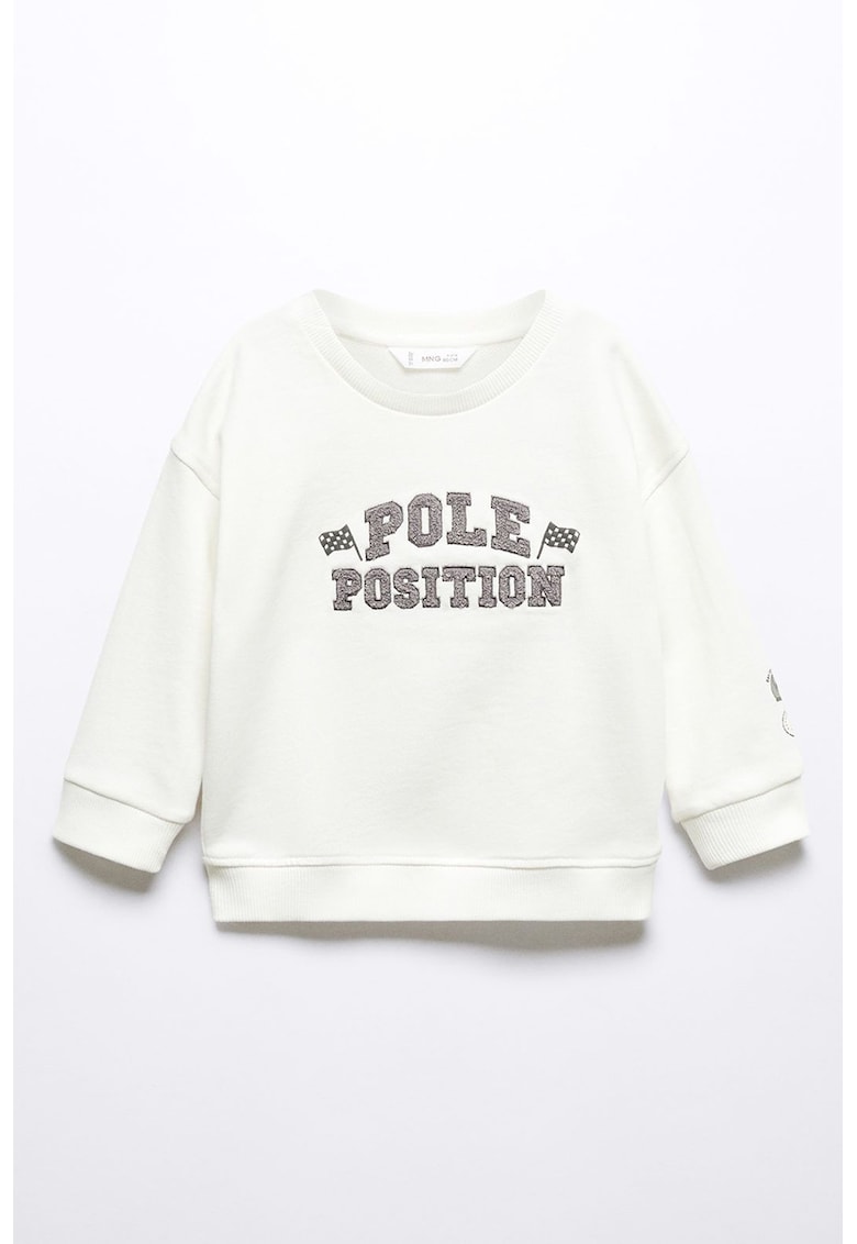 Bluza sport cu text texturat Pole
