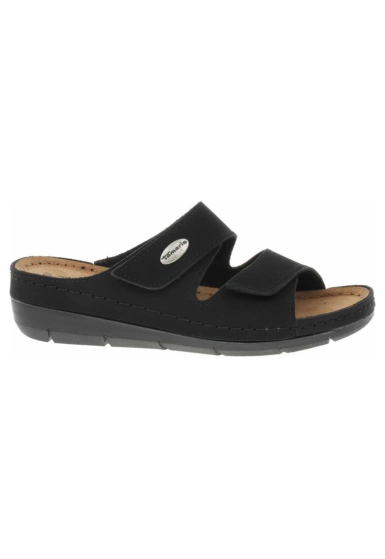 Papuci dama - 1-27510/20 - piele naturala - negru - Negru