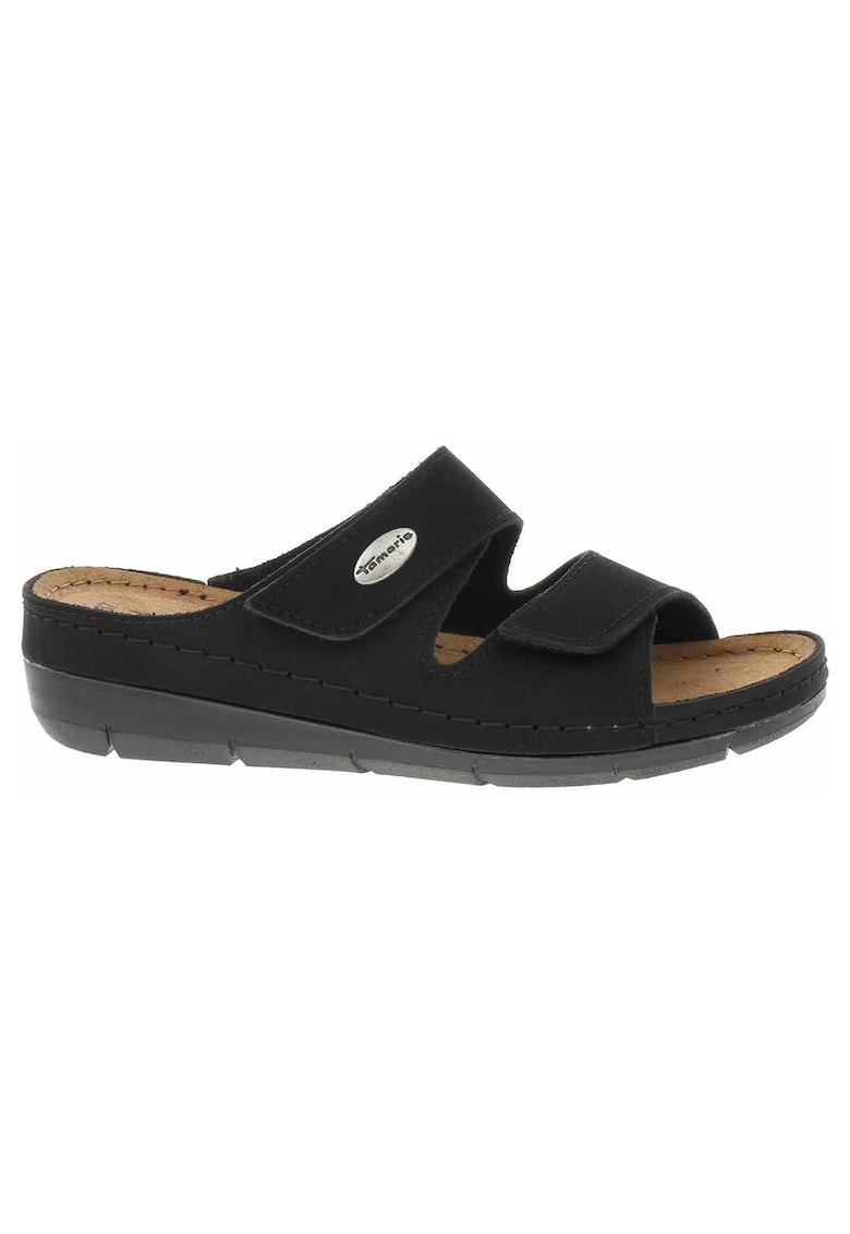 Papuci dama - 1-27510/20 - piele naturala - negru - Negru