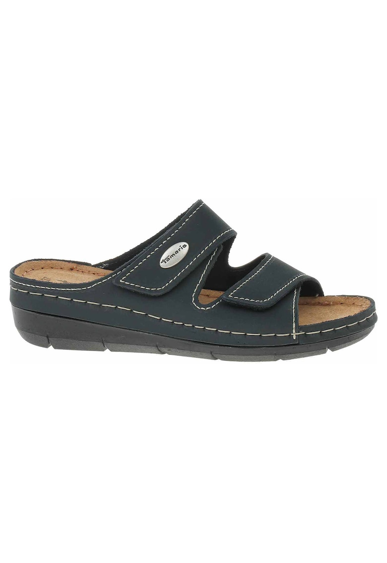 Papuci dama - 1-27510/20 - piele naturala - albastru - Albastru