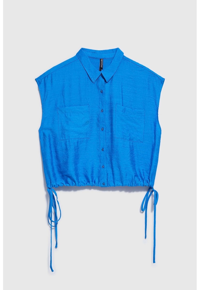 Camasa cu maneca scurta dama - Vascoza - Albastru - Albastru