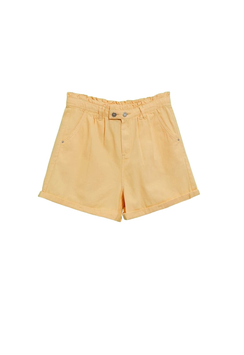 Pantaloni scurti dama - Bumbac - Galben - Galben