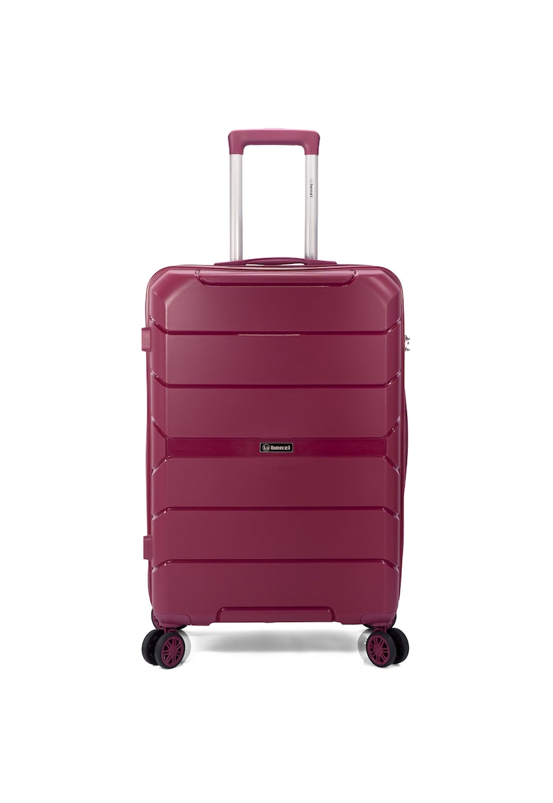 Troler Cabina BZ 5712 - Polipropilena - 4 Roti Duble - 56 cm - Grena