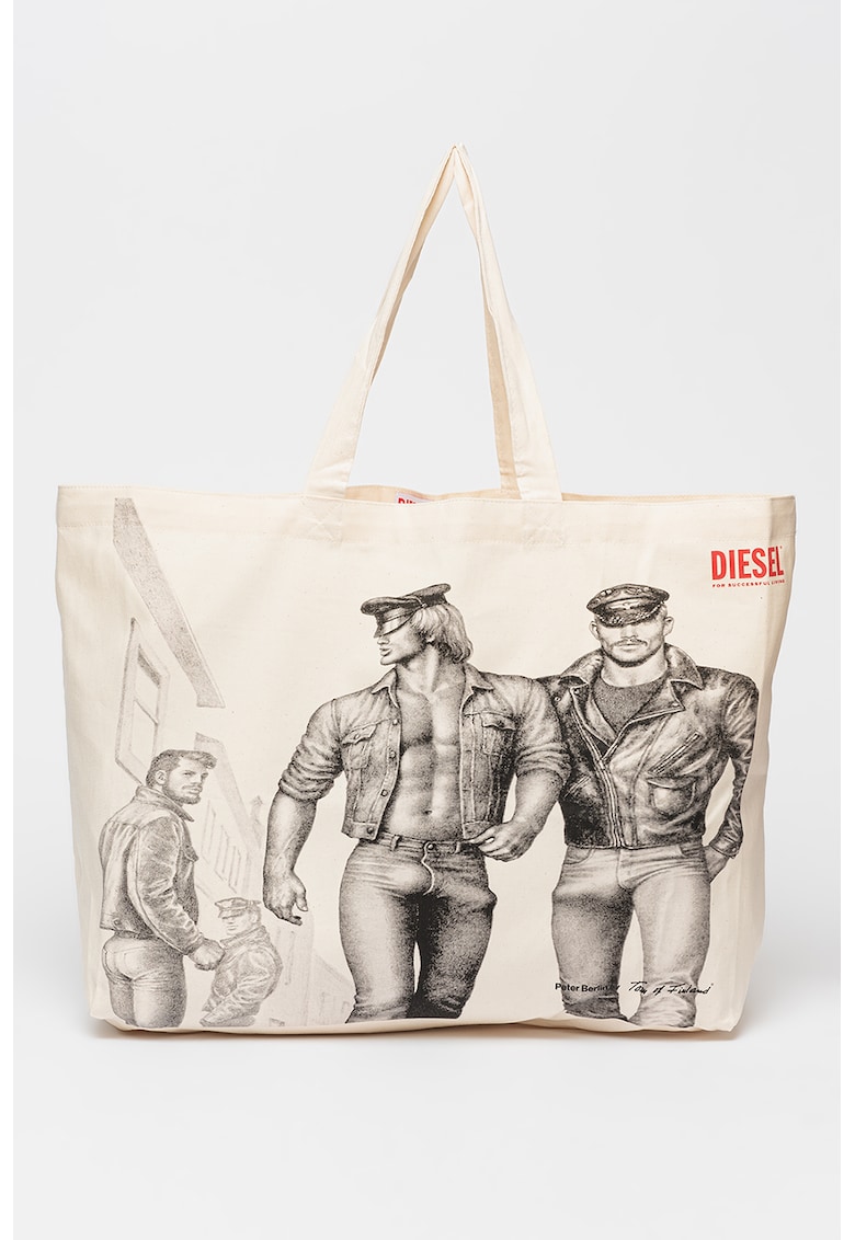 Geanta shopper unisex cu imprimeu grafic