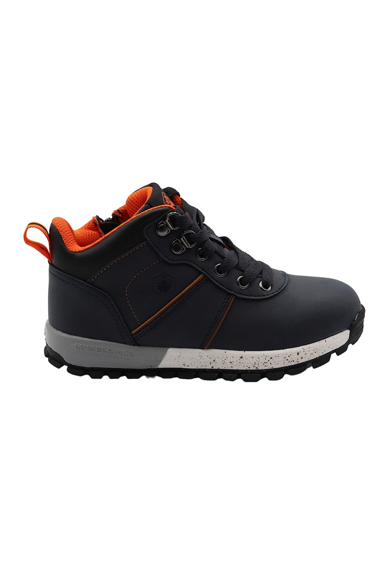 Pantofi sport mid-high de piele ecologica