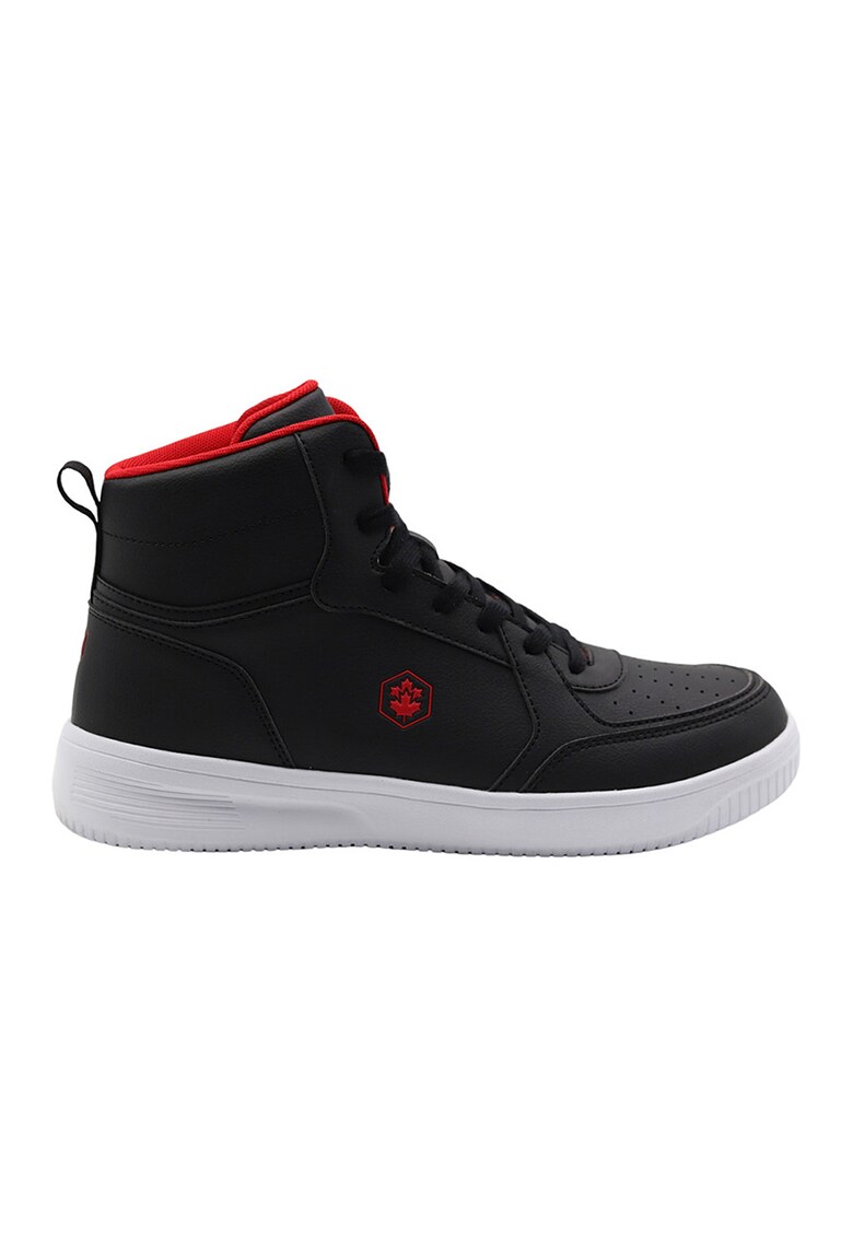 Pantofi sport mid-high de piele ecologica