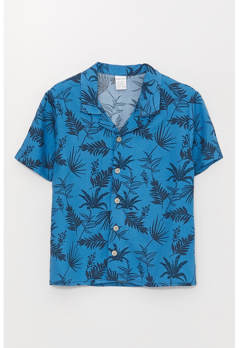 Camasa cu maneci scurte si imprimeu tropical