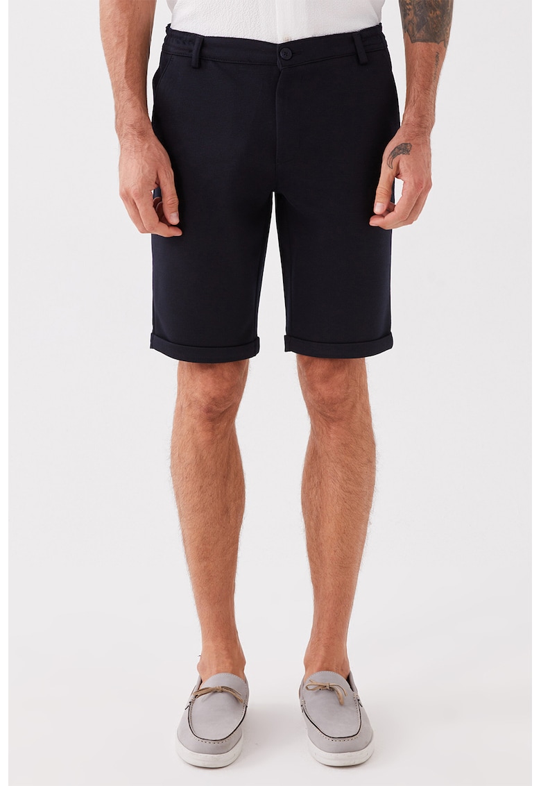 Pantaloni scurti chino cu 4 buzunare