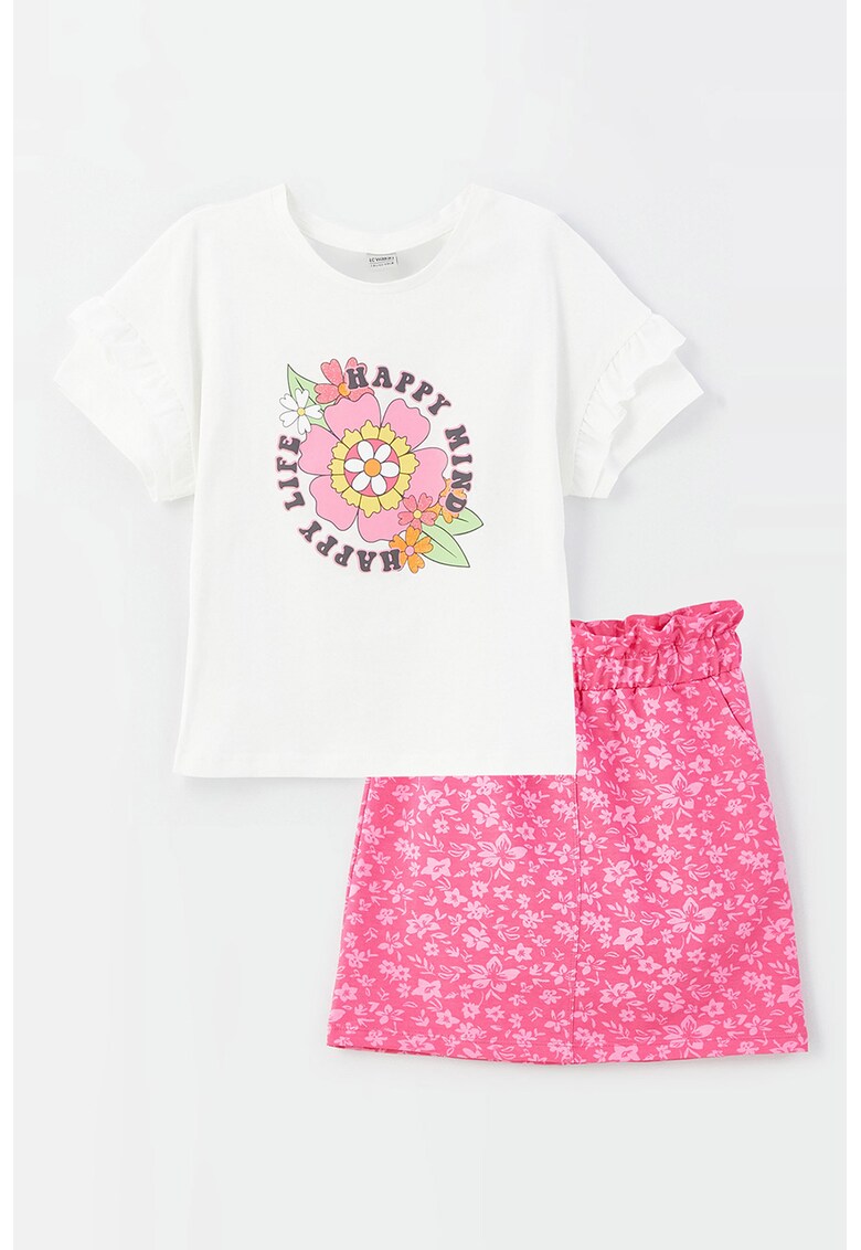 Set de tricou si camasa cu model