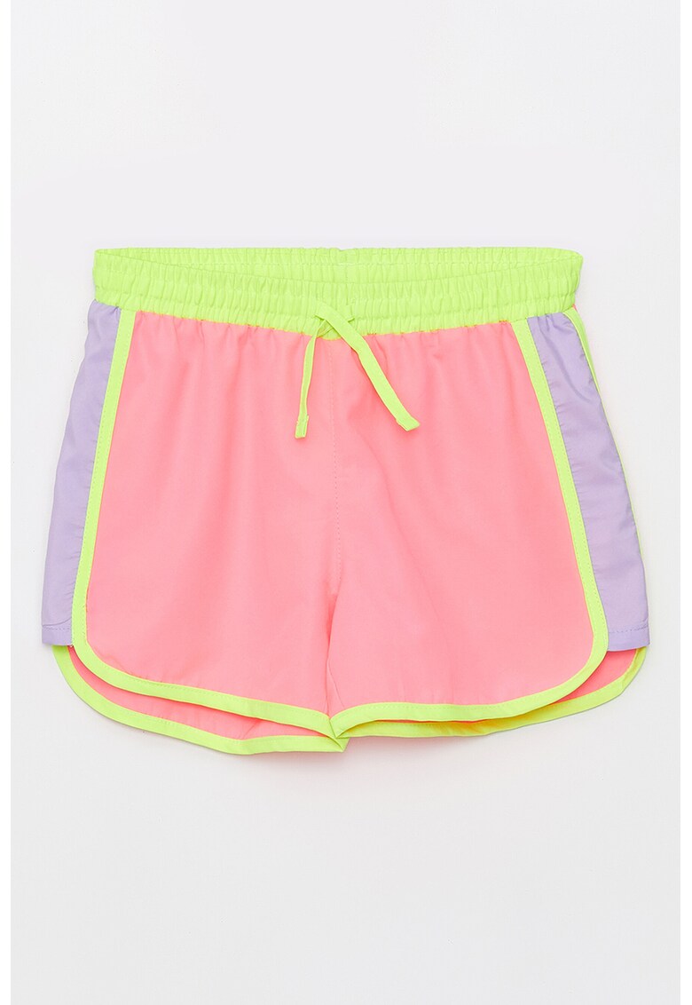 Pantaloni scurti de baie cu model colorblock