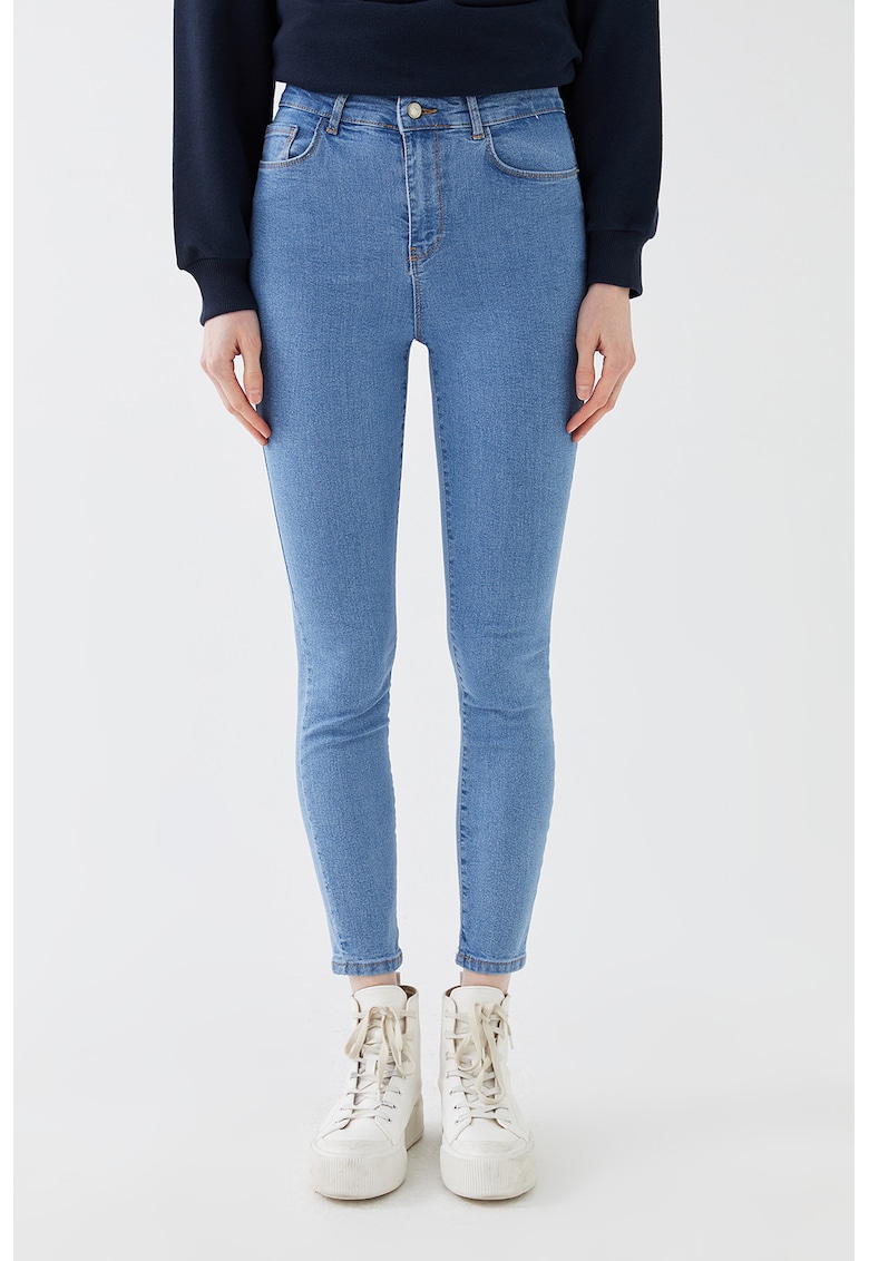 Super super skinny cu talie inalta
