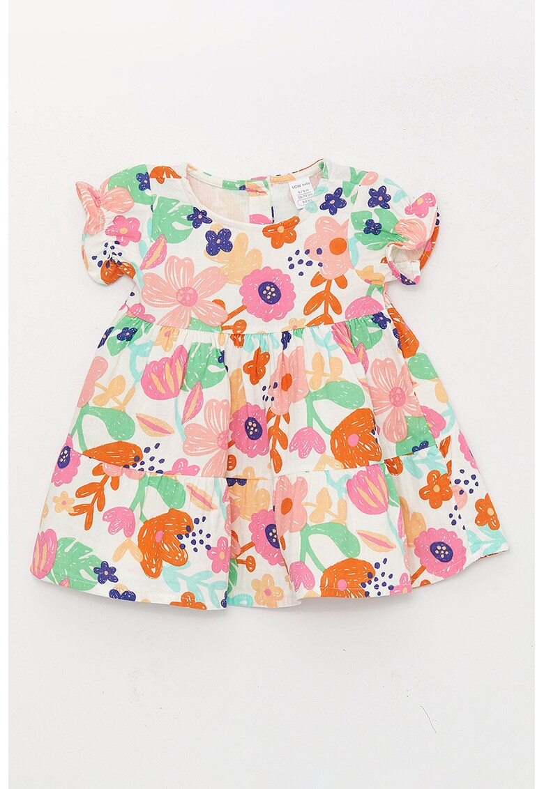 Rochie de bumbac cu model floral