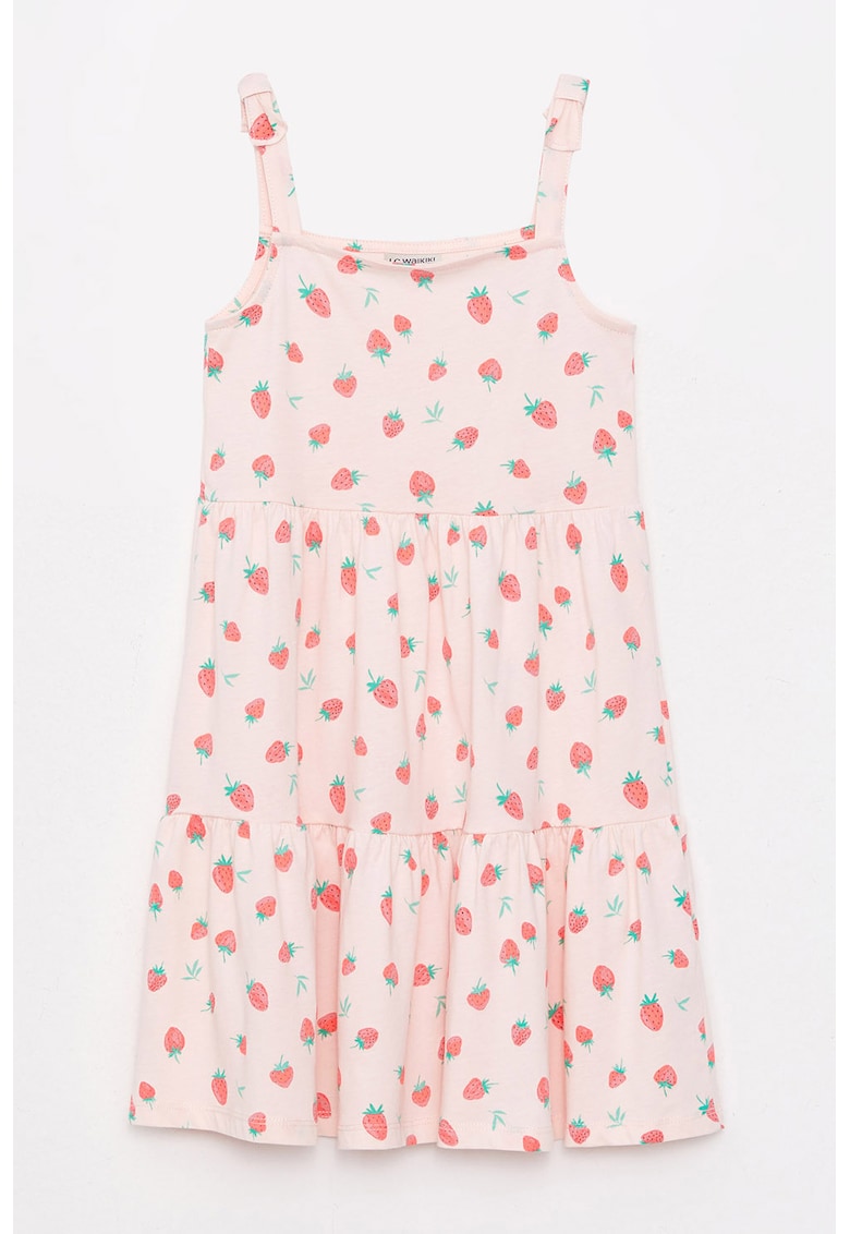 Rochie cu croiala in A si imprimeu grafic