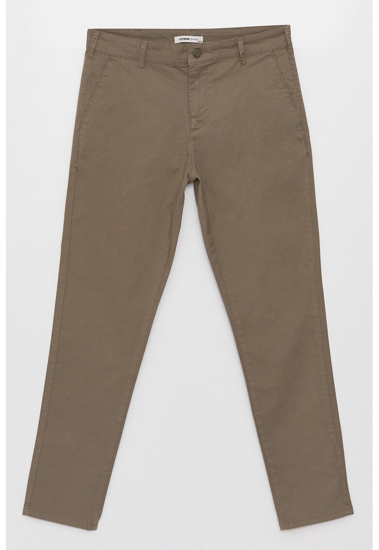 Pantaloni chino uni slim fit