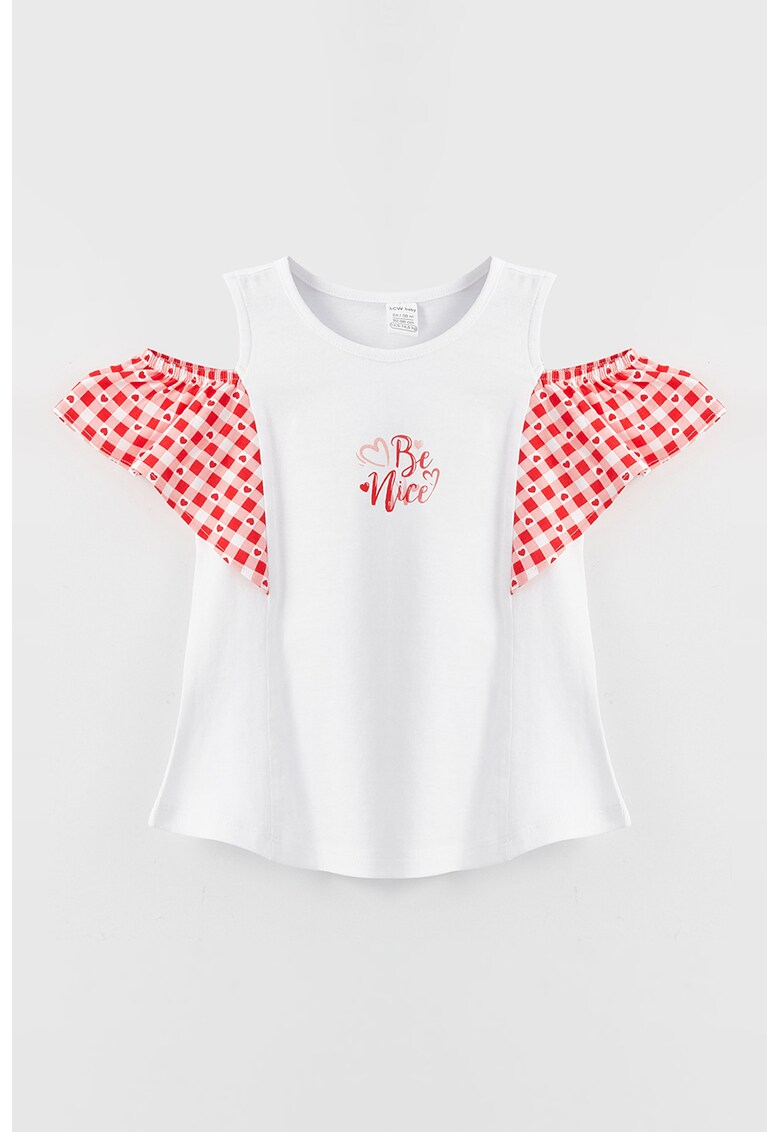 Tricou cu decupaj pe umar