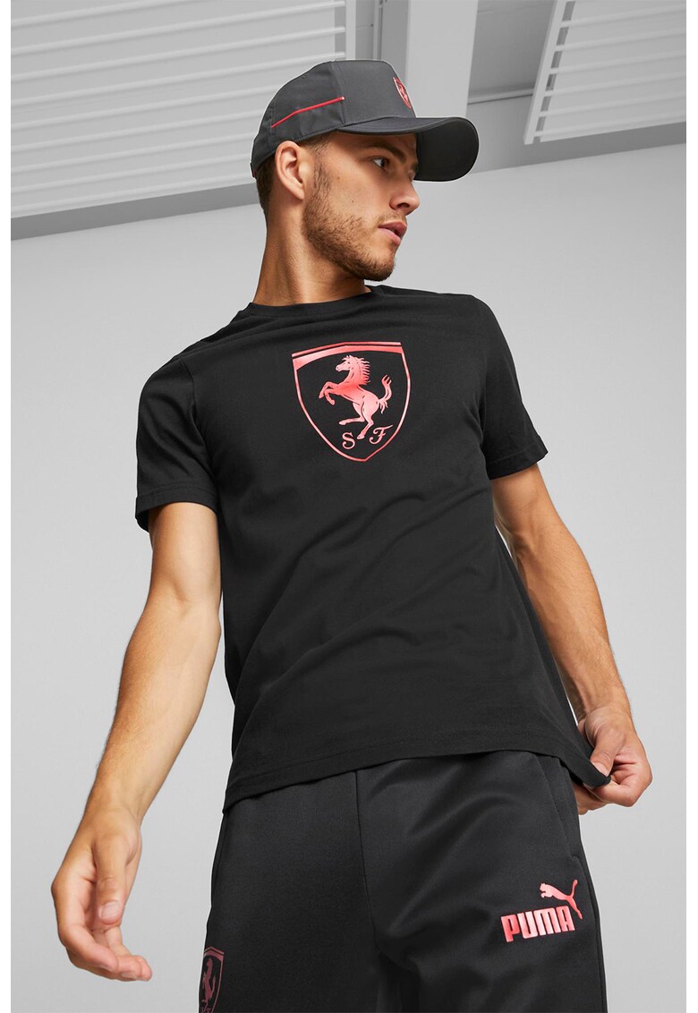 Tricou cu imprimeu ferrari race metal energy