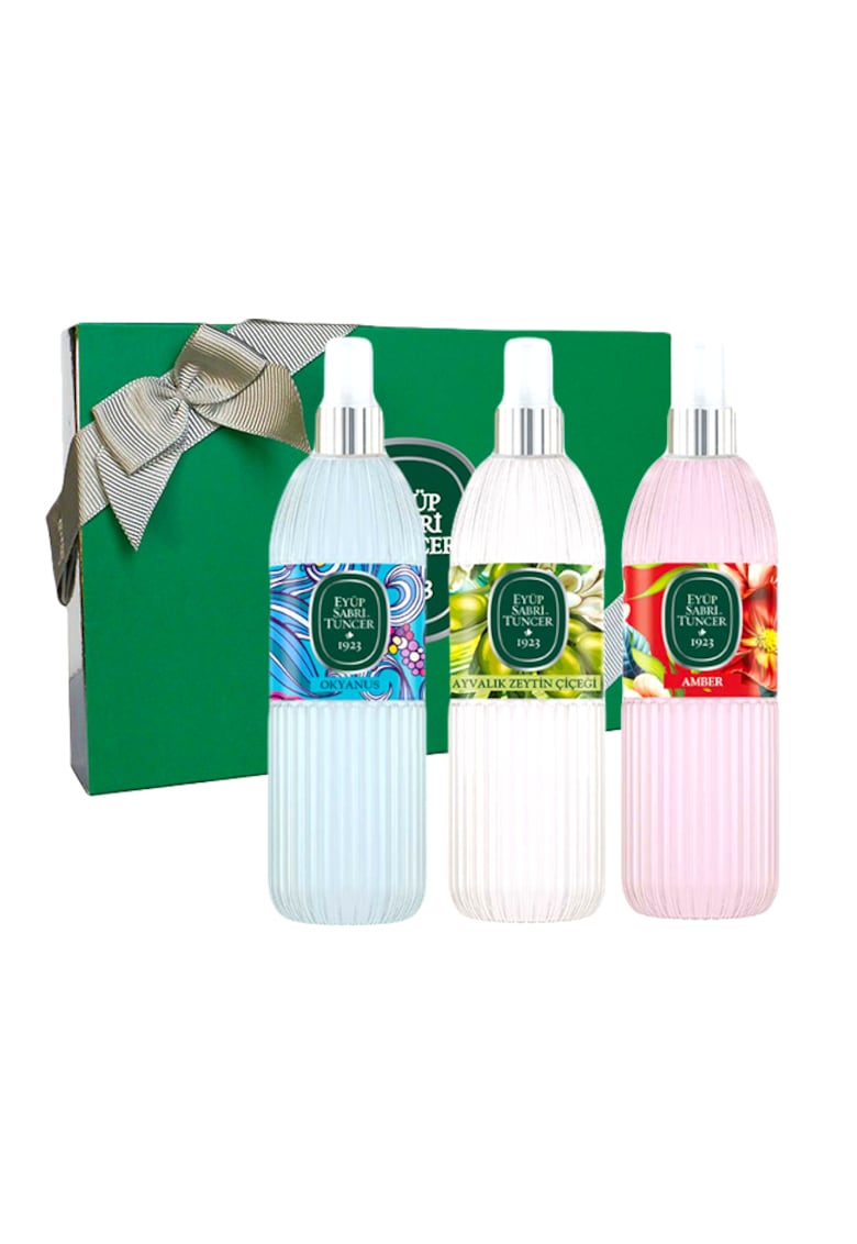 Set Eyup Sabri Tuncer - Apa de Colonie 68° Amber 150 ml - Apa de Colonie 68° Ayvalik Olive Blossom 150 ml - Apa de Colonie 68° Ocean 150 ml