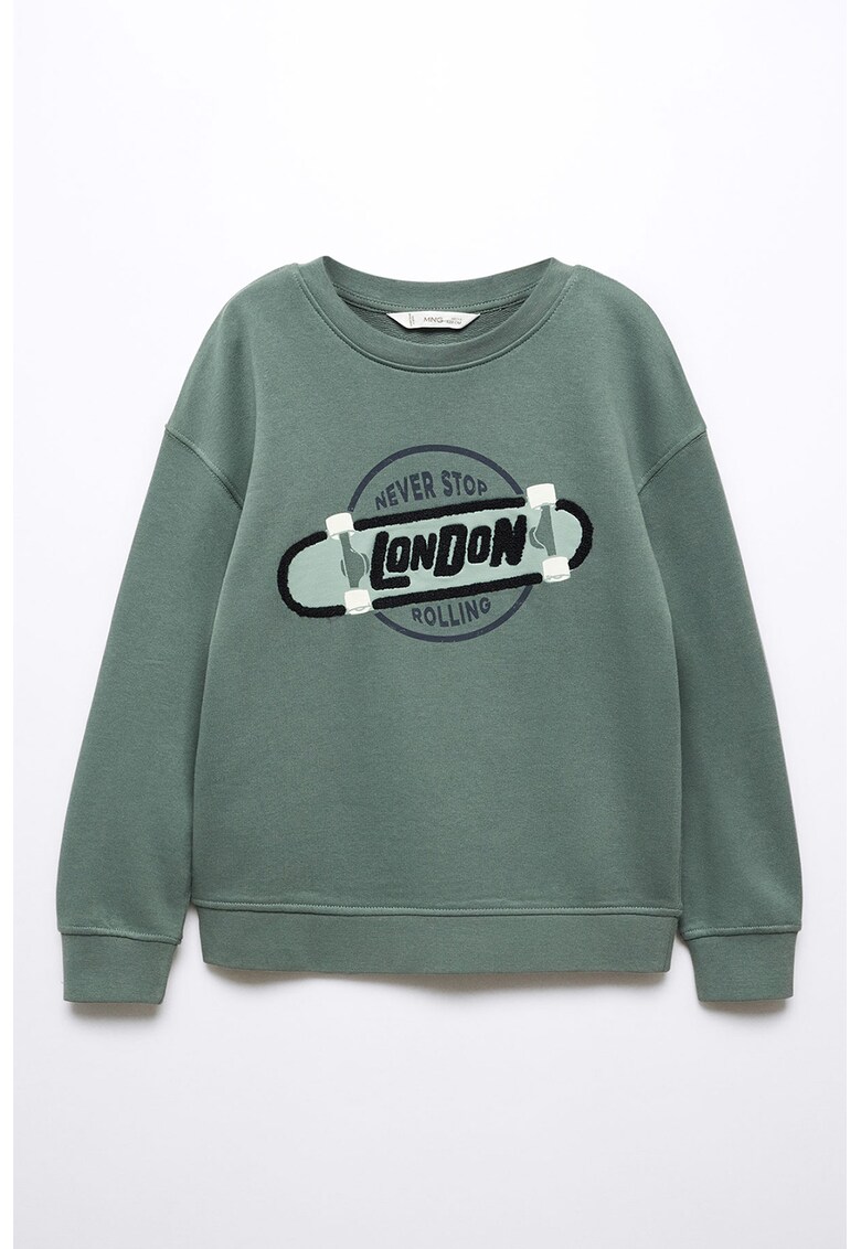 Bluza sport cu aplicatie texturata London