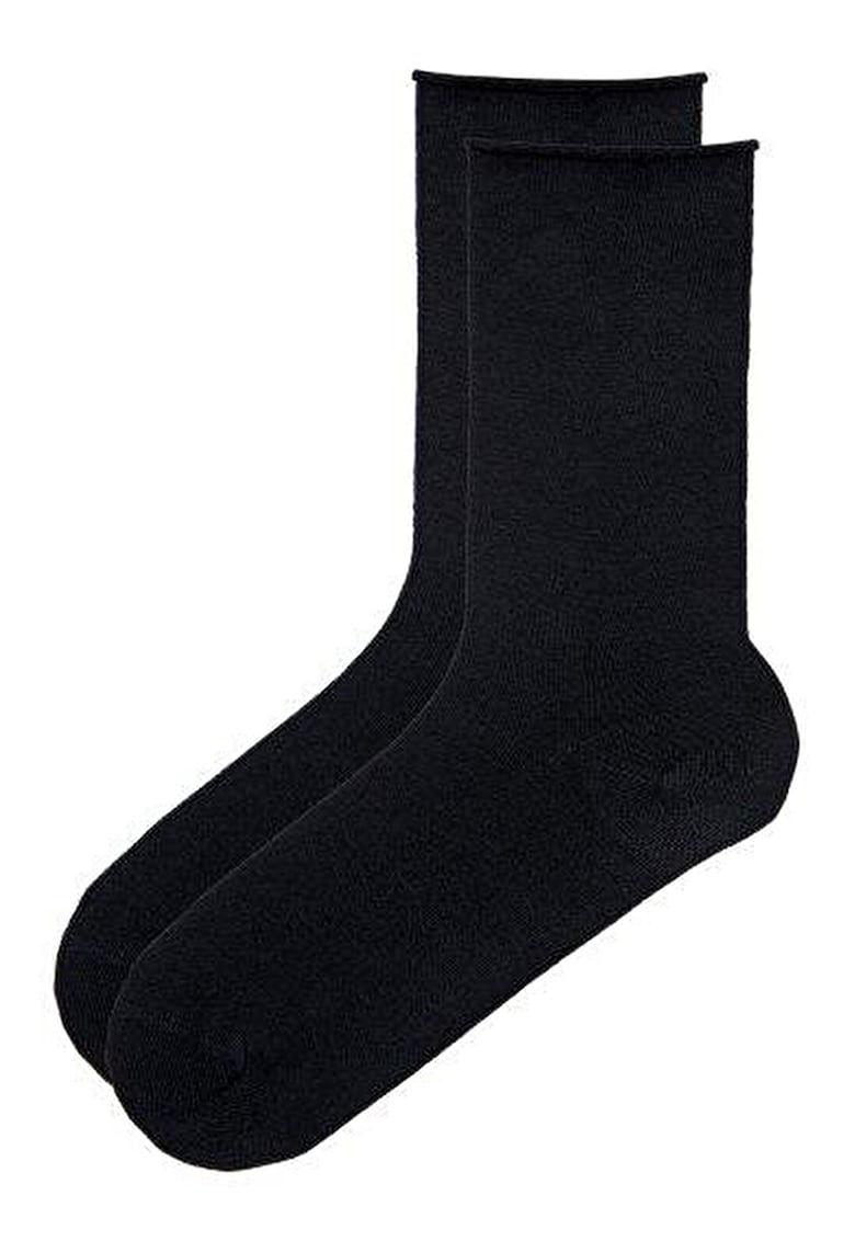 Set de sosete lungi din amestec de modal - 2 perechi - Negru