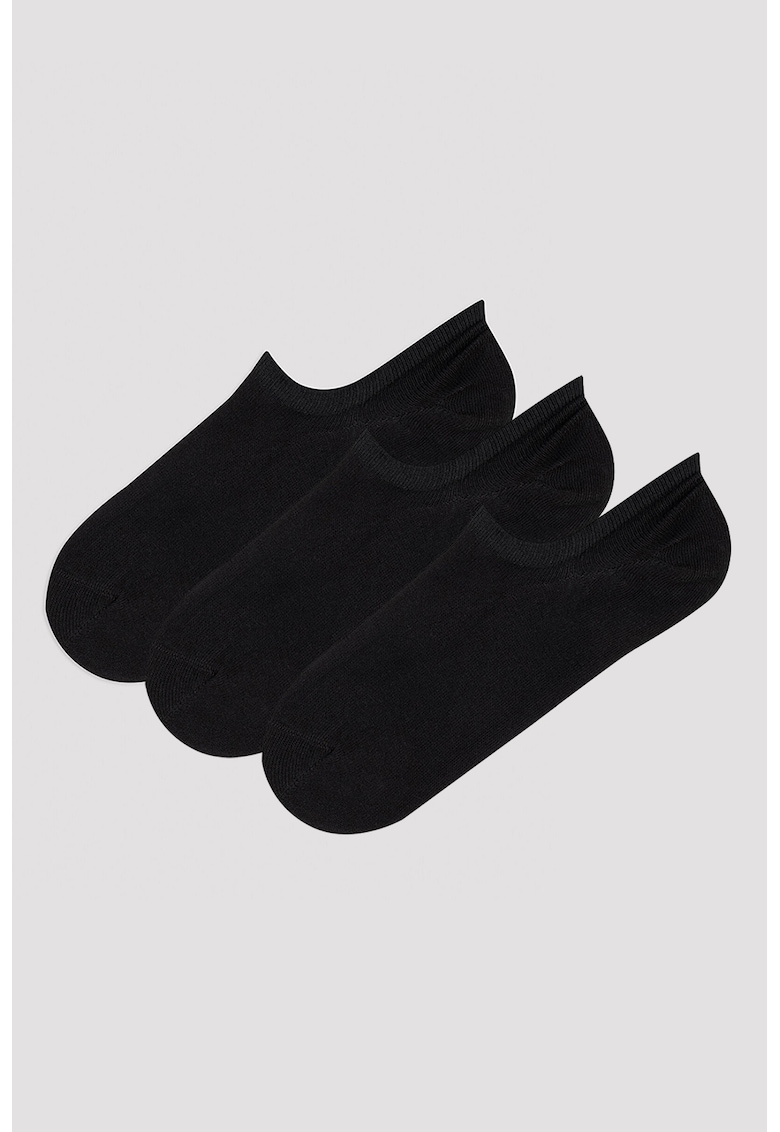 Set de sosete foarte scurte din amestec de bumbac - 3 perechi