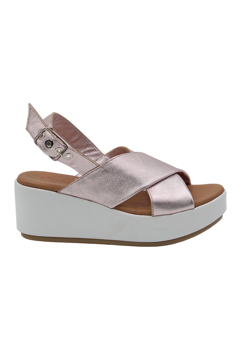 Sandale wedge de piele johana