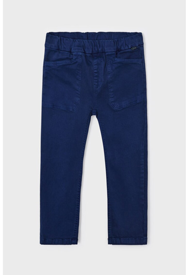 Pantaloni din amestec de bumbac cu buzunare