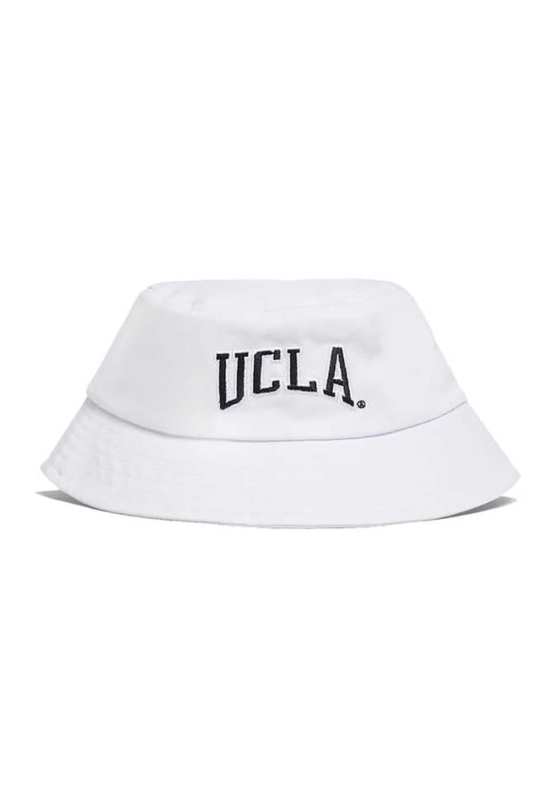 Palarie bucket unisex cu broderie logo Carson - Alb