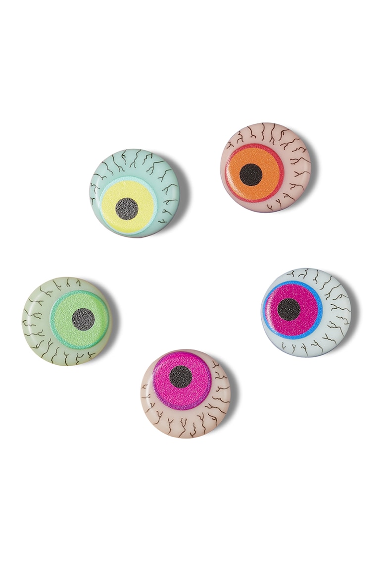 Set de talismane pentru saboti in forma de ochi Jibbitz - 5 piese