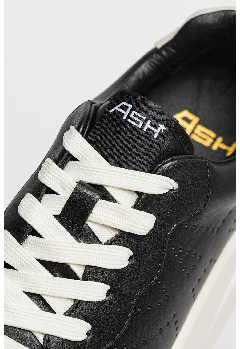 Ash Pantofi sport de piele si piele intoarsa cu perforatii impuls