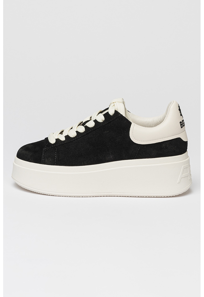Pantofi sport flatform de piele intoarsa Moby Be Kind