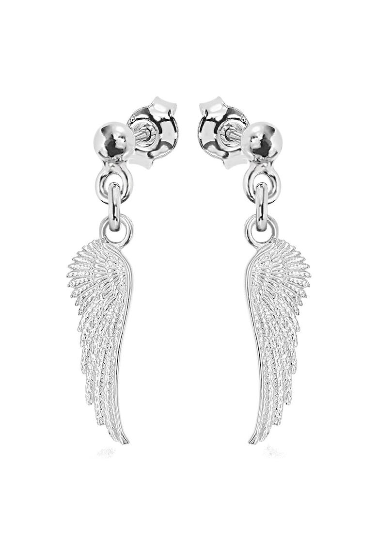 Cercei Argint 925 placat cu rodiu Wing Surub
