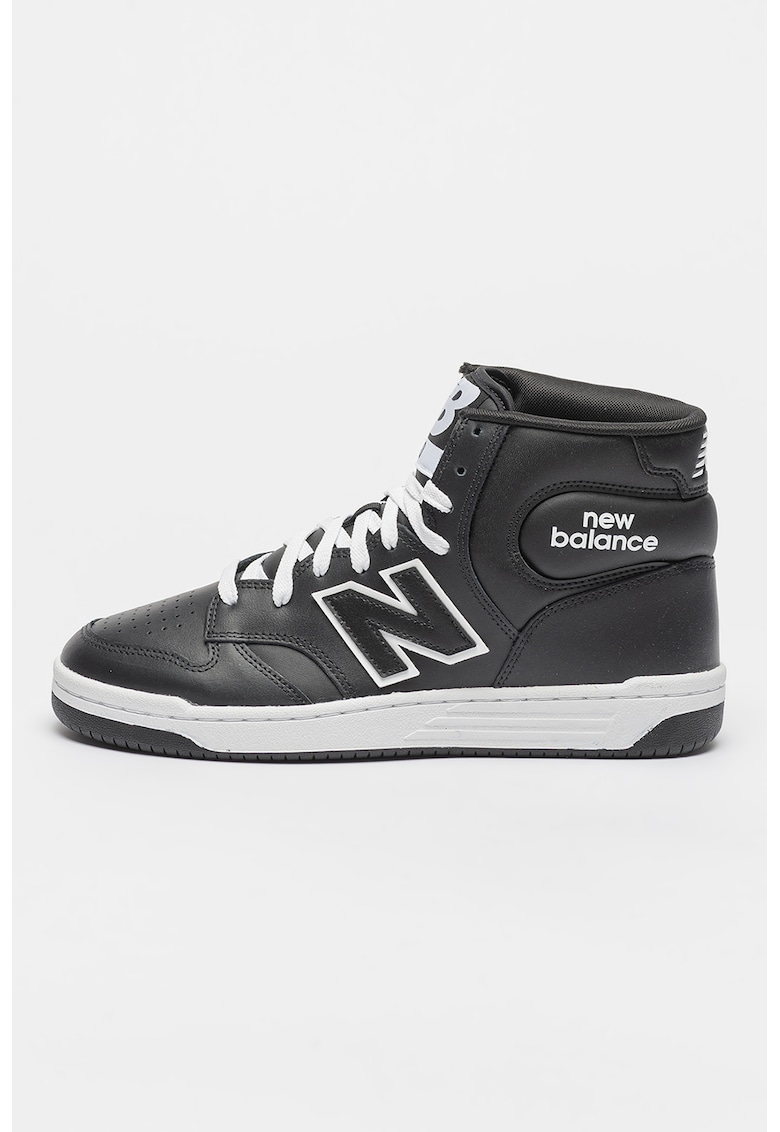 New Balance Pantofi sport mid-high din piele cu logo \480 - Alb/Negru