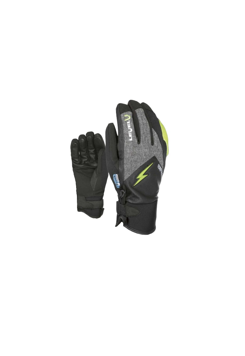 Manusi ski barbati - Level - Poliester - Negru/Gri -