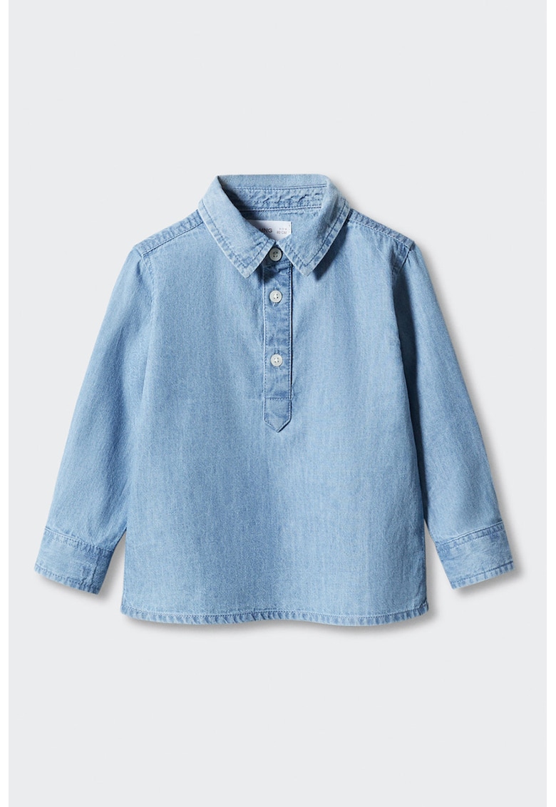 Bluza din denim cu fenta cu nasturi Joan