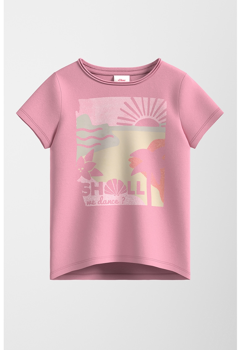 Tricou cu imprimeu stralucitor