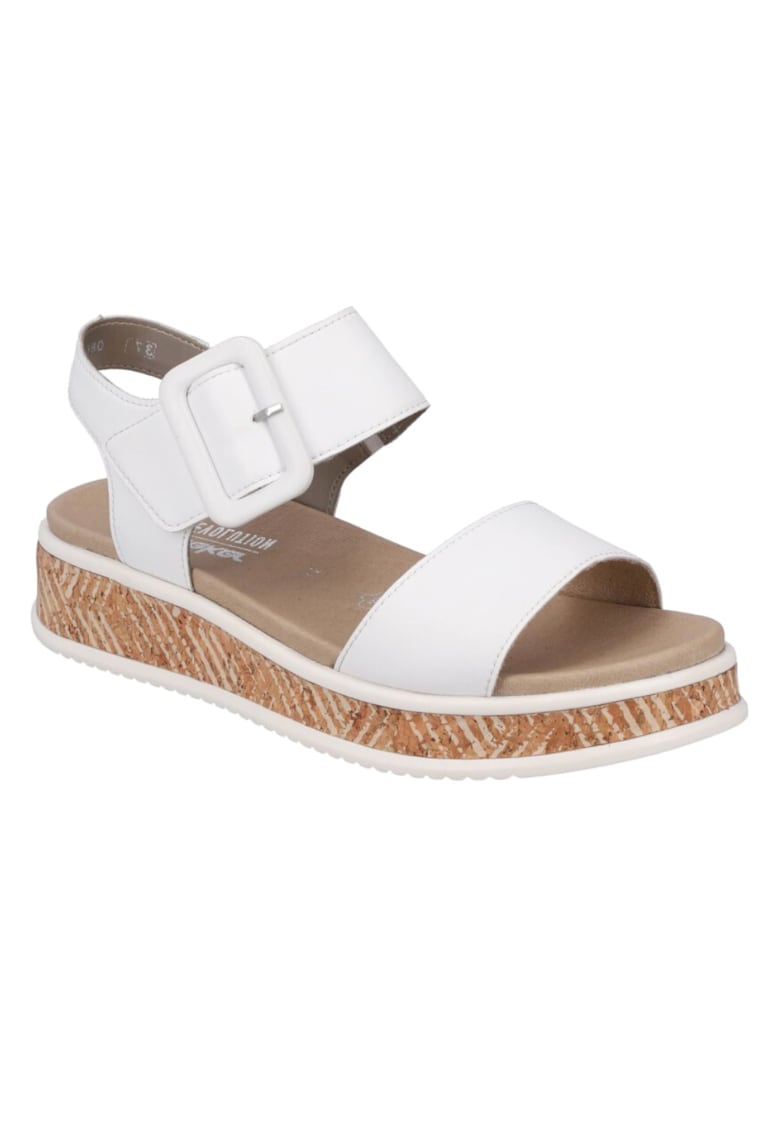 Sandale casual - dama - REVOLUTION - W0800-80 alb - piele ecologica - Alb