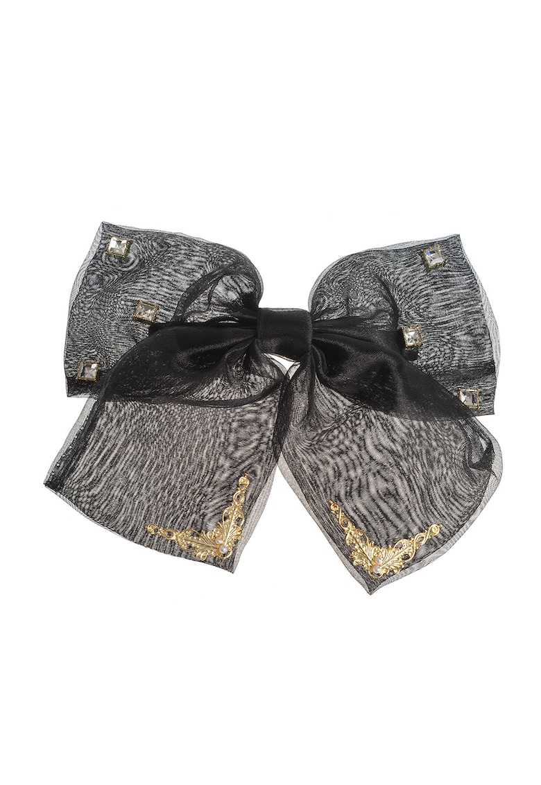 Clama funda neagra cu pietre aurii