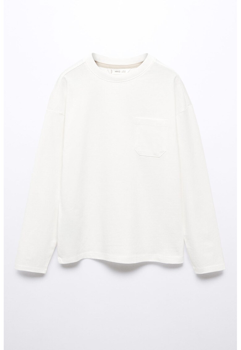 Bluza cu buzunar pe piept Basic