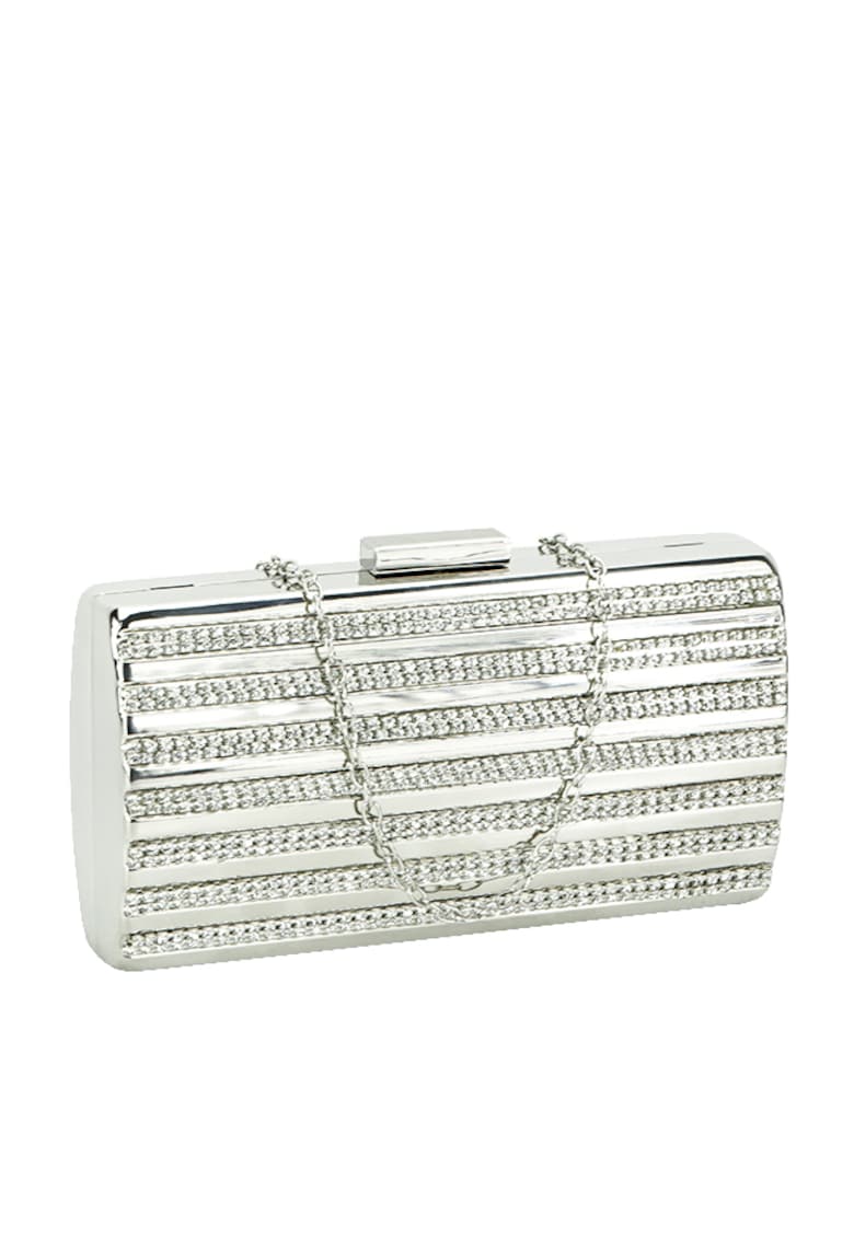 Geanta clutch argintie V-186BB 05 13332