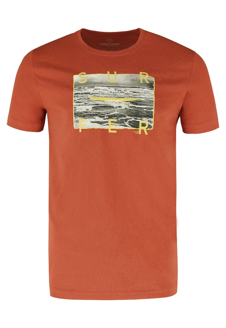 Tricou barbati T-Surfis - Bumbac - Portocaliu