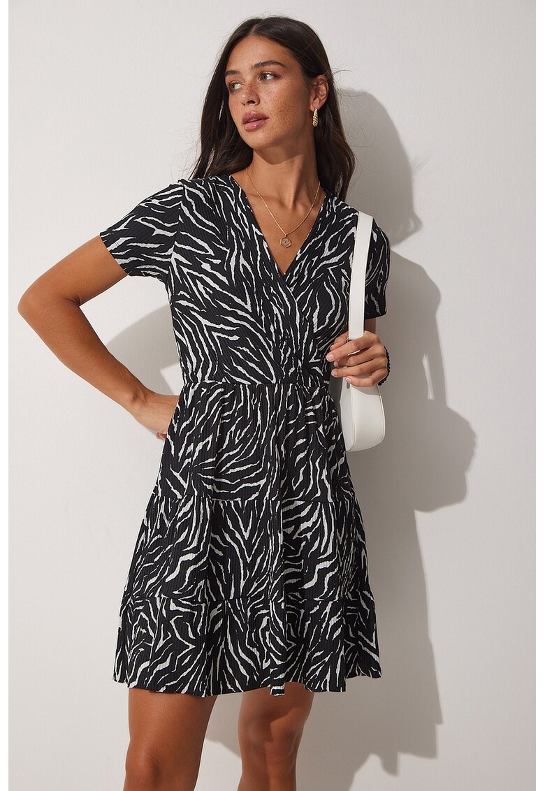 Rochie cu model si decolteu in V