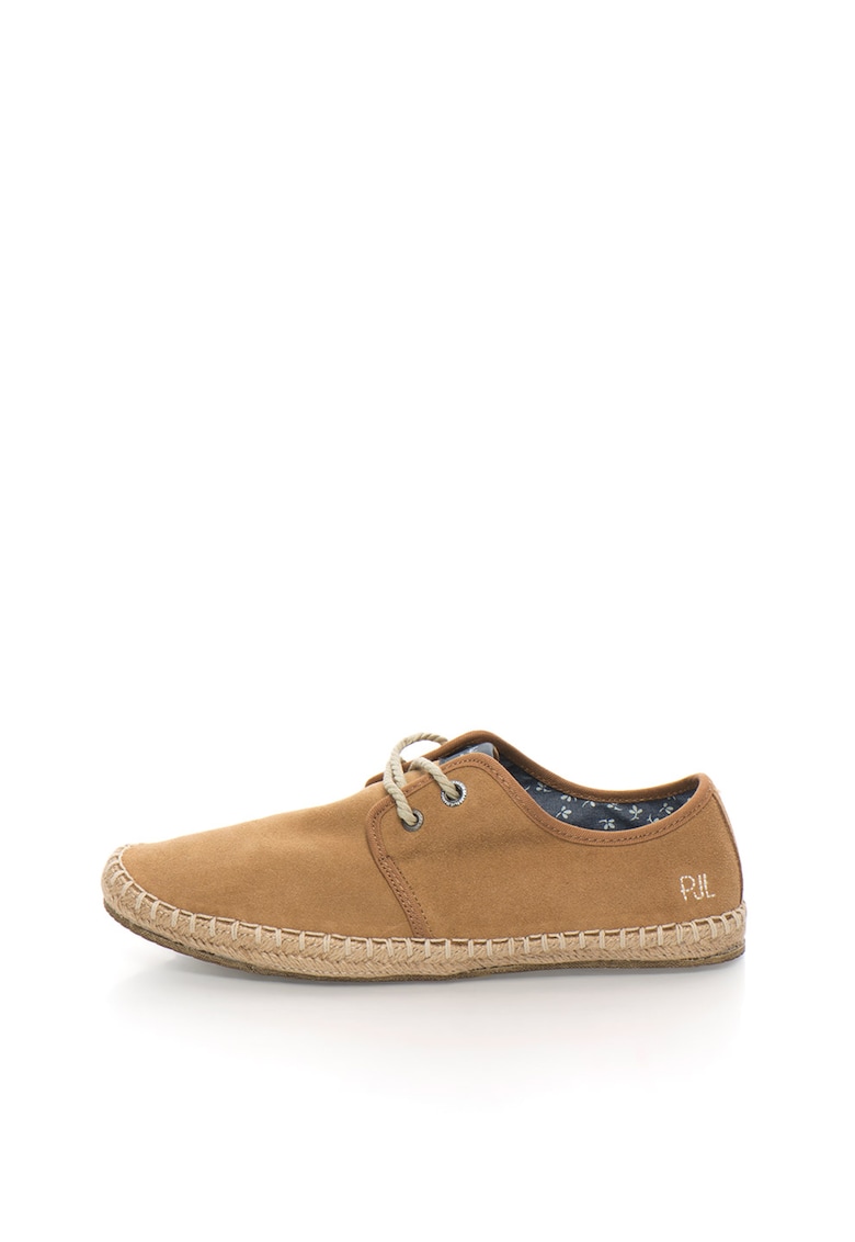 Espadrile maro deschis de piele intoarsa Tourist